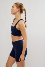 FREE PEOPLE MOVEMENT Never Better Square Neck Bra in Midnight Navy