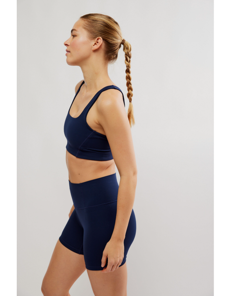 FREE PEOPLE MOVEMENT Never Better Square Neck Bra in Midnight Navy