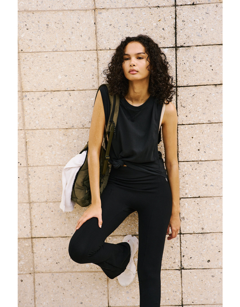 FREE PEOPLE MOVEMENT Spin Tank in Washed Black