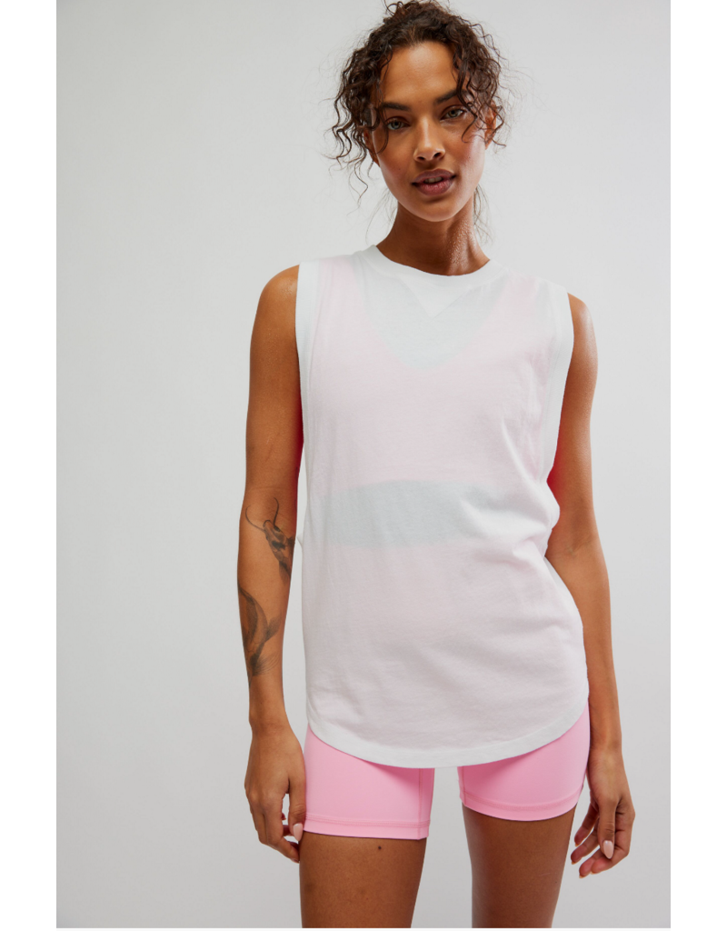 FREE PEOPLE MOVEMENT Spin Tank in White