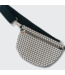 PRETTY SIMPLE Woven Westlyn Bum Bag in Checkered Black