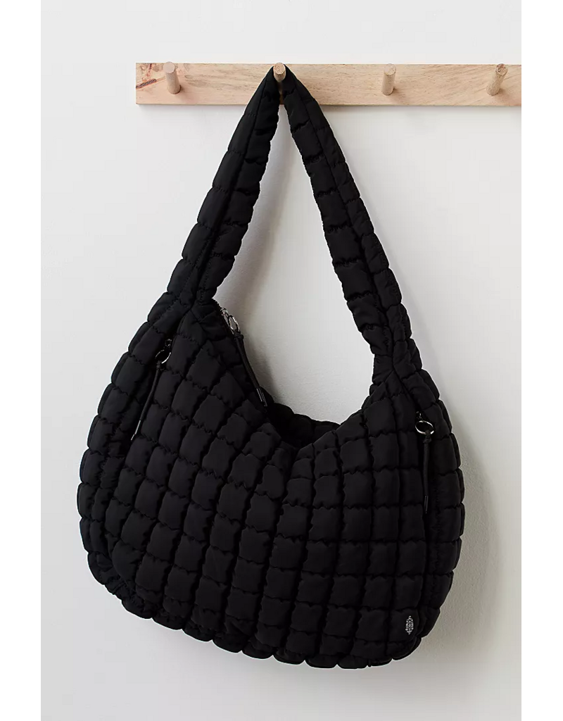 FREE PEOPLE MOVEMENT Quilted Caryall Tote Bag in Black