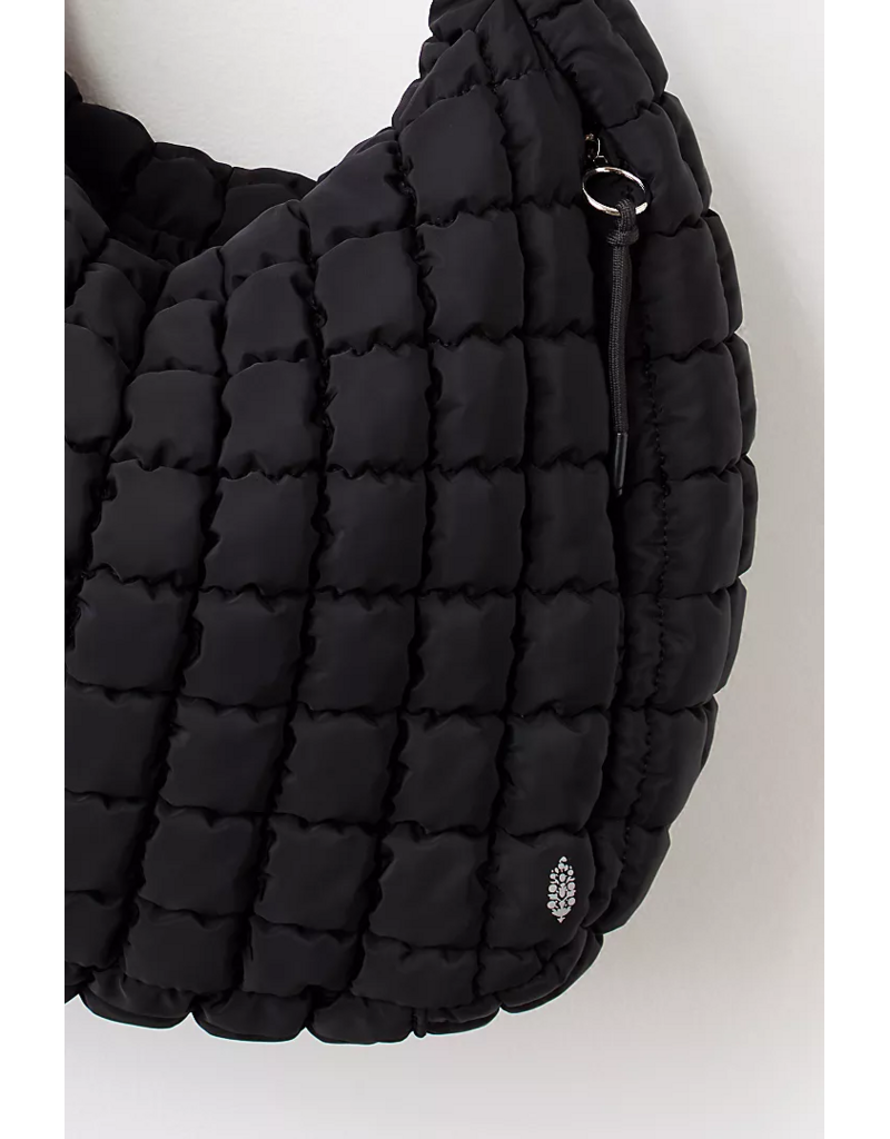 FREE PEOPLE MOVEMENT Quilted Caryall Tote Bag in Black