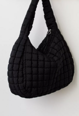 FREE PEOPLE MOVEMENT Quilted Caryall Tote Bag in Black
