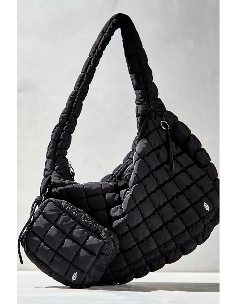 FREE PEOPLE MOVEMENT Quilted Caryall Tote Bag in Black