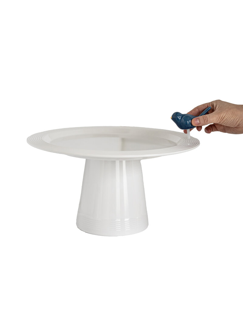 NORA FLEMING Pinstripes Melamine Round Platter