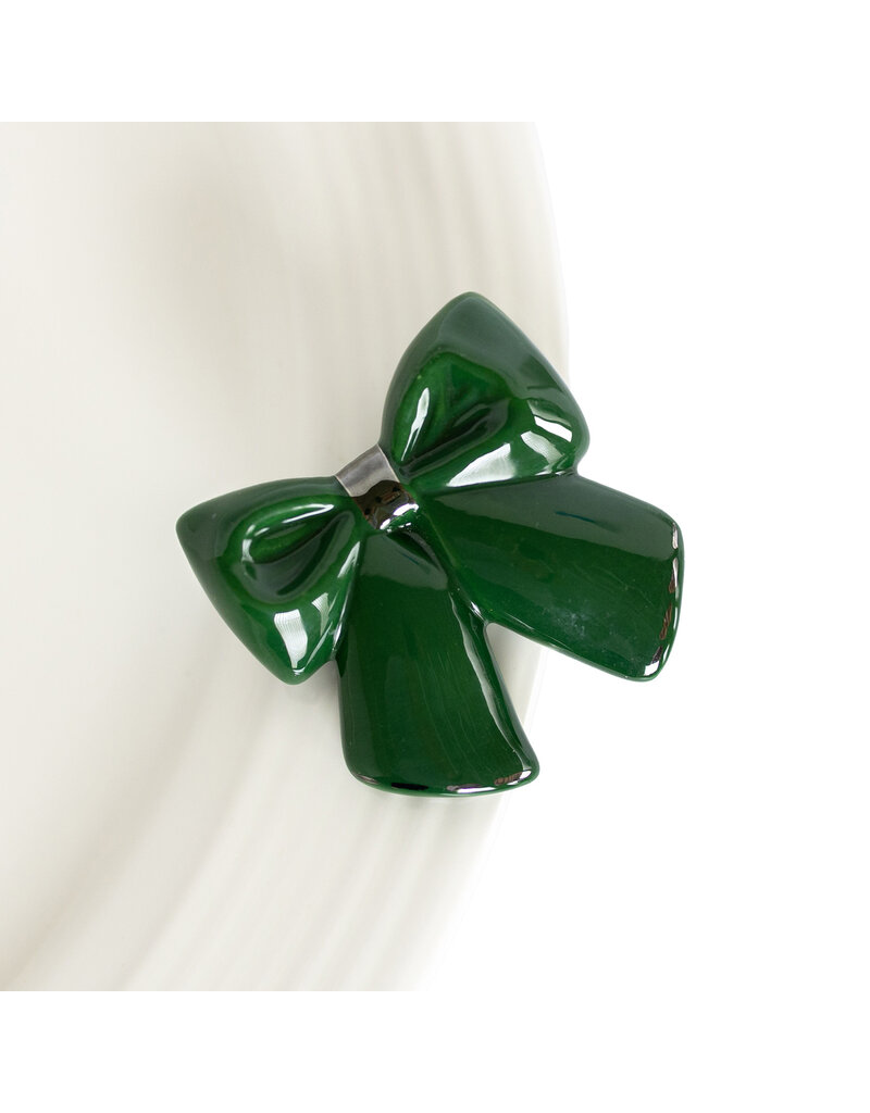 NORA FLEMING Wrap It Up Green Bow Mini