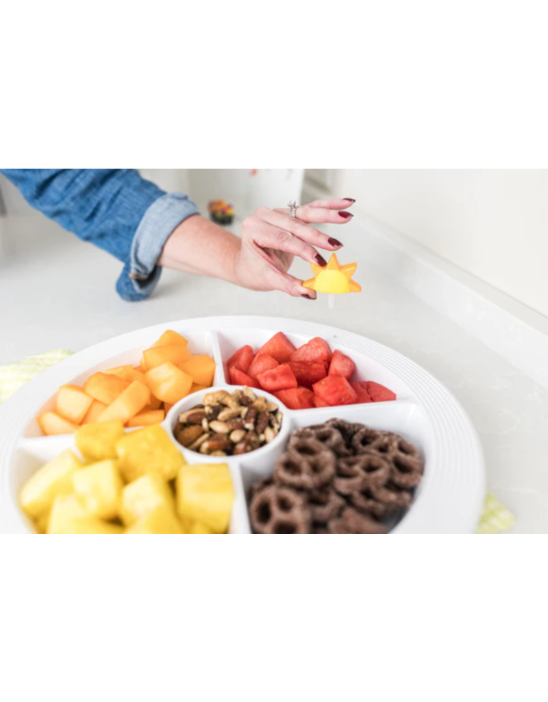 NORA FLEMING Pinstripes Melamine Divided Dish