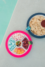 NORA FLEMING Pinstripes Melamine Divided Dish NORA FLEMING Pinstripes Melamine Divided Dish