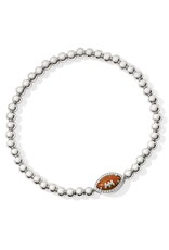 KENDRA SCOTT DESIGN Football Silver Stretch Bracelet in Orange Goldstone KENDRA SCOTT DESIGN Football Silver Stretch Bracelet in Orange Goldstone