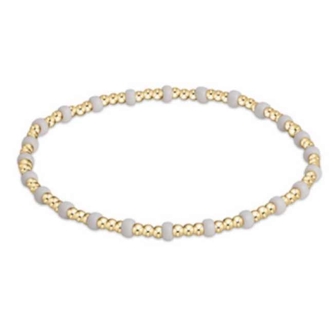 Hope Sincerity Bracelet - White/Gold