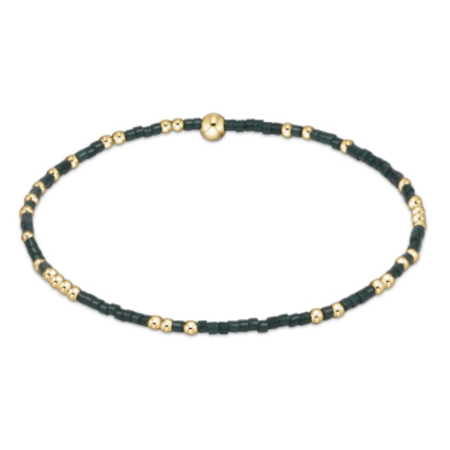 Hope Unwritten Bracelet - Dark Green/Gold