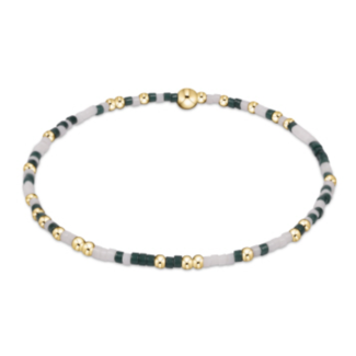 ENEWTON DESIGN Hope Unwritten Bracelet - Dark Green & White/Gold