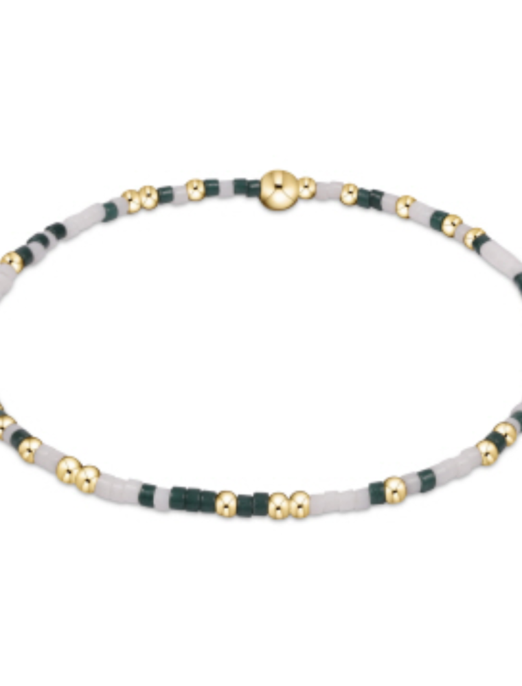 ENEWTON DESIGN Hope Unwritten Bracelet - Dark Green & White/Gold