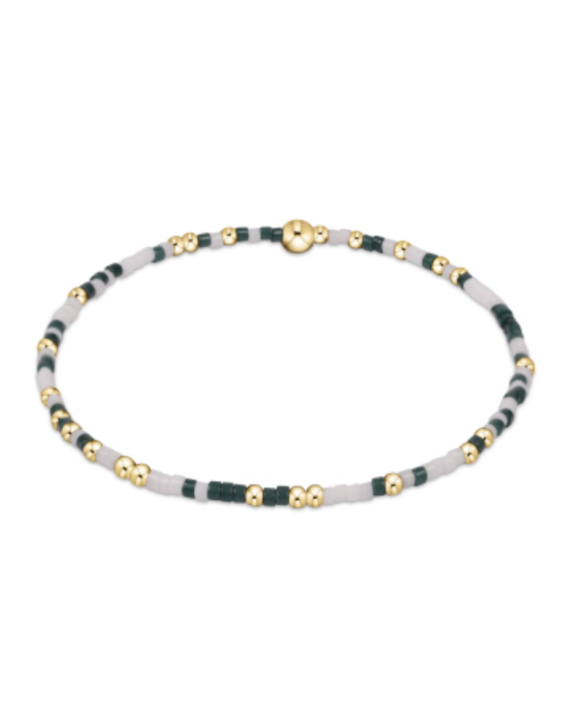 ENEWTON DESIGN Hope Unwritten Bracelet - Dark Green & White/Gold