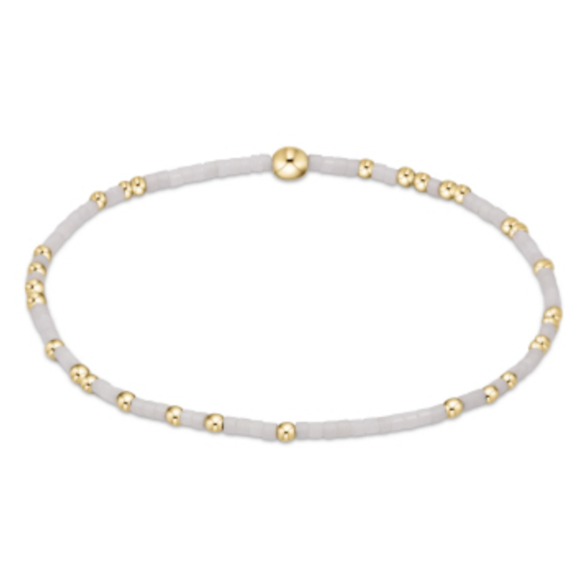 Hope Unwritten Bracelet - White/Gold