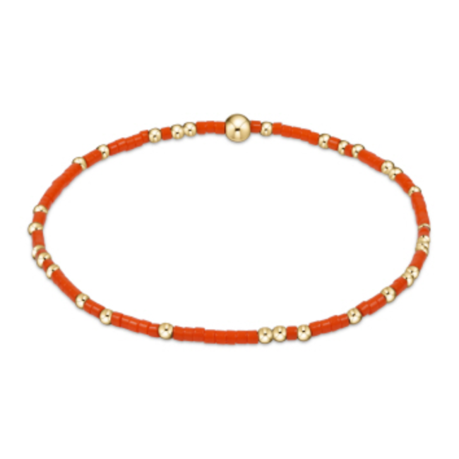 Hope Unwritten Bracelet - Bright Orange/Gold