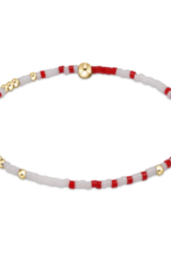 ENEWTON DESIGN Hope Unwritten Bracelet - Bright Red & White/Gold