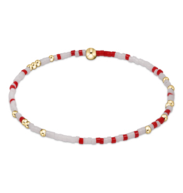 ENEWTON DESIGN Hope Unwritten Bracelet - Bright Red & White/Gold