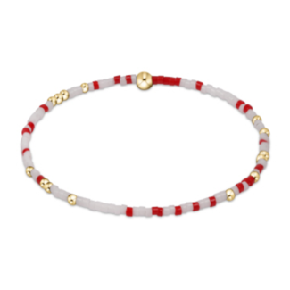 ENEWTON DESIGN Hope Unwritten Bracelet - Bright Red & White/Gold