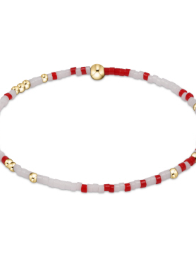 ENEWTON DESIGN Hope Unwritten Bracelet - Bright Red & White/Gold