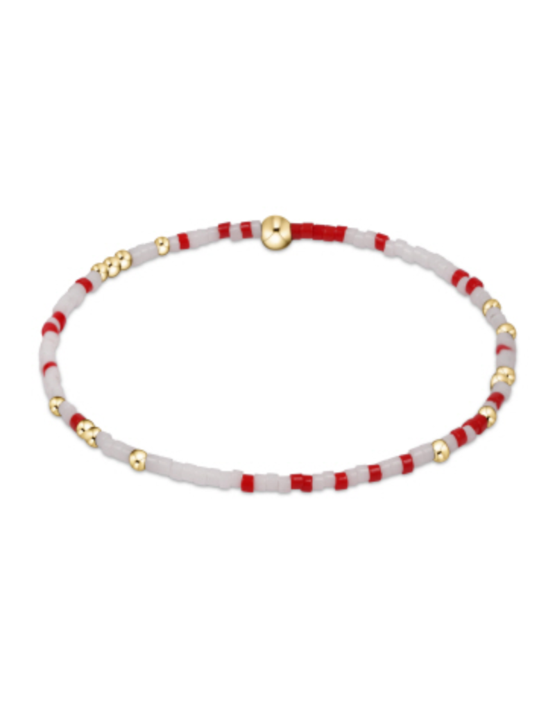 ENEWTON DESIGN Hope Unwritten Bracelet - Bright Red & White/Gold