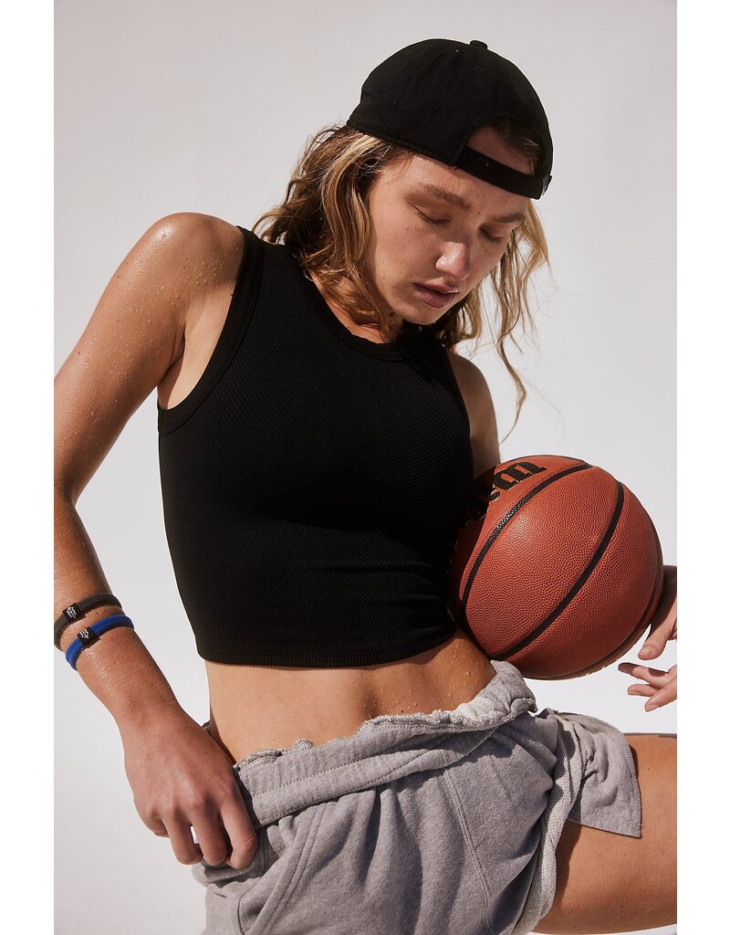 FREE PEOPLE MOVEMENT Free Throw Muscle Tank in Black