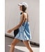 Hot Shot Mini Dress in Oxford Blue