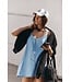 Hot Shot Mini Dress in Oxford Blue