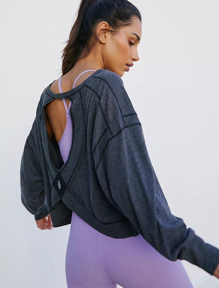 FREE PEOPLE MOVEMENT My Time Layer in Black