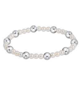 ENEWTON DESIGN Sincerity 6mm Bead Bracelet - 4mm Pearl/Silver