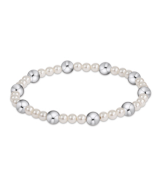 ENEWTON DESIGN Sincerity 6mm Bead Bracelet - 4mm Pearl/Silver