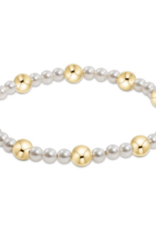 ENEWTON DESIGN Sincerity 6mm Bead Bracelet - 4mm Pearl/Gold