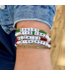 Go Phils Bracelet - Red & Clear Crystal