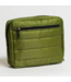 All Inclusive Travel Organizer Toiletry Bag in Green Puffer