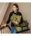 All Inclusive Travel Organizer Toiletry Bag in Green Puffer