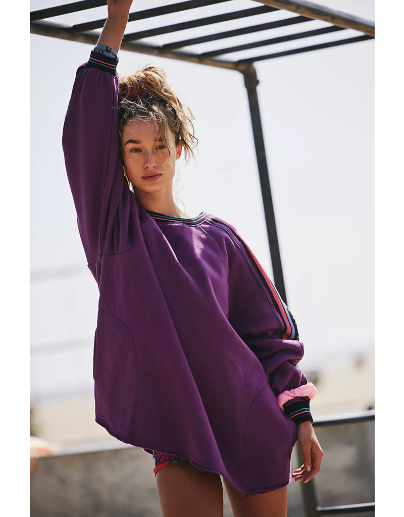 FREE PEOPLE MOVEMENT Birdie Pullover in Black Tea Combo