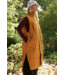 On The Move Packable Long Puffer Vest in Toasted Coconut