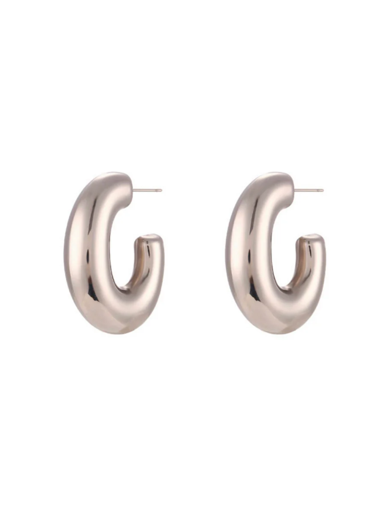 HJANE JEWELS Karlie Hoop Earrings in Silver