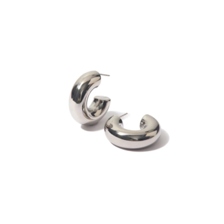 HJANE JEWELS Dani Hoop Earrings in Silver