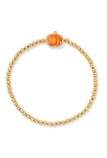 KENDRA SCOTT DESIGN Pumpkin Gold Stretch Bracelet in Orange Mother-of-Pearl KENDRA SCOTT DESIGN Pumpkin Gold Stretch Bracelet in Orange Mother-of-Pearl