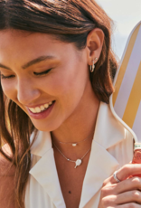 KENDRA SCOTT DESIGN Pickleball Silver Short Pendant Necklace in Ivory Mother-of-Pearl