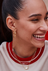 KENDRA SCOTT DESIGN Cheer Gold Short Pendant Necklace in White Mother-of-Pearl