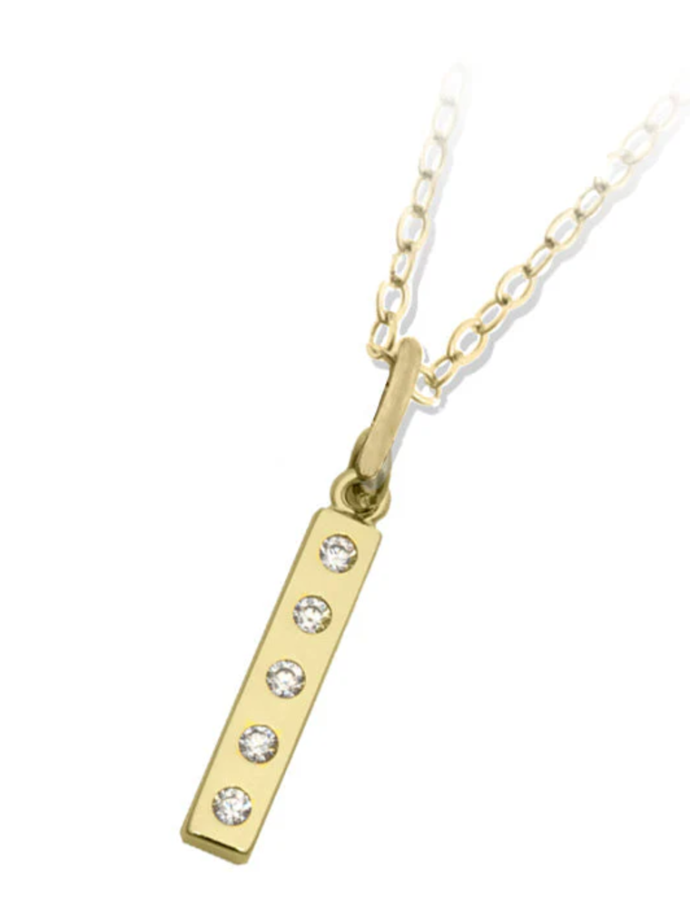 TJAZELLE Intentions Charm Necklace in Gold