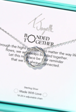 TJAZELLE Bonded Together Charm Necklace in Silver