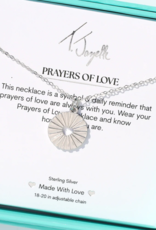 TJAZELLE Prayers of Love Charm Necklace in Silver TJAZELLE Prayers of Love Charm Necklace in Silver