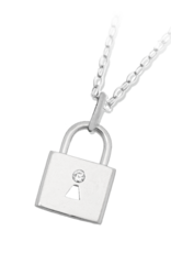 TJAZELLE Unbreakable Friendship Charm Necklace in Silver TJAZELLE Unbreakable Friendship Charm Necklace in Silver