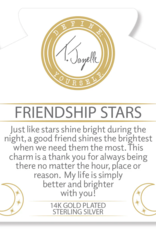 TJAZELLE Friendship Stars Bracelet in Larimar & Gold TJAZELLE Friendship Stars Bracelet in Larimar & Gold