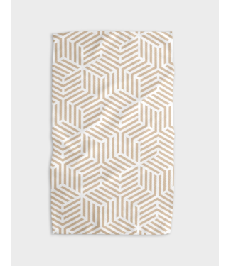 GEOMETRY Stacked Cubes Tea Towel