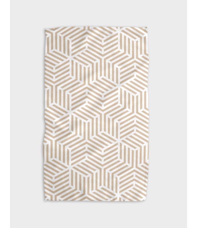 Stacked Cubes Tea Towel